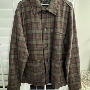 A.P.C. Brown Plaid Jacket